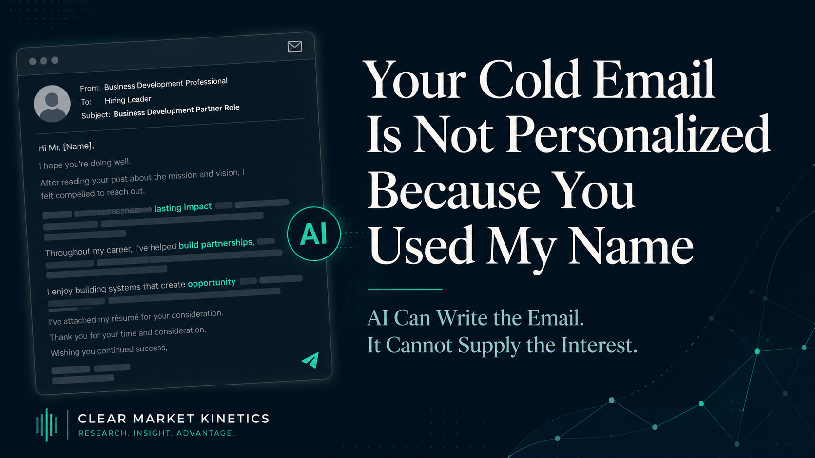 Your Cold Email Is Not Personalized Because You Used My Name